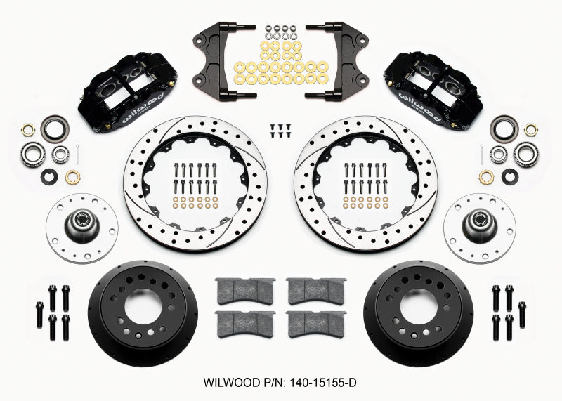 Wilwood Narrow Superlite 6R Front Hub Kit 12.88in Drilled WWE ProSpindle (5x4.75in 5x5.00in Hub) - My Store