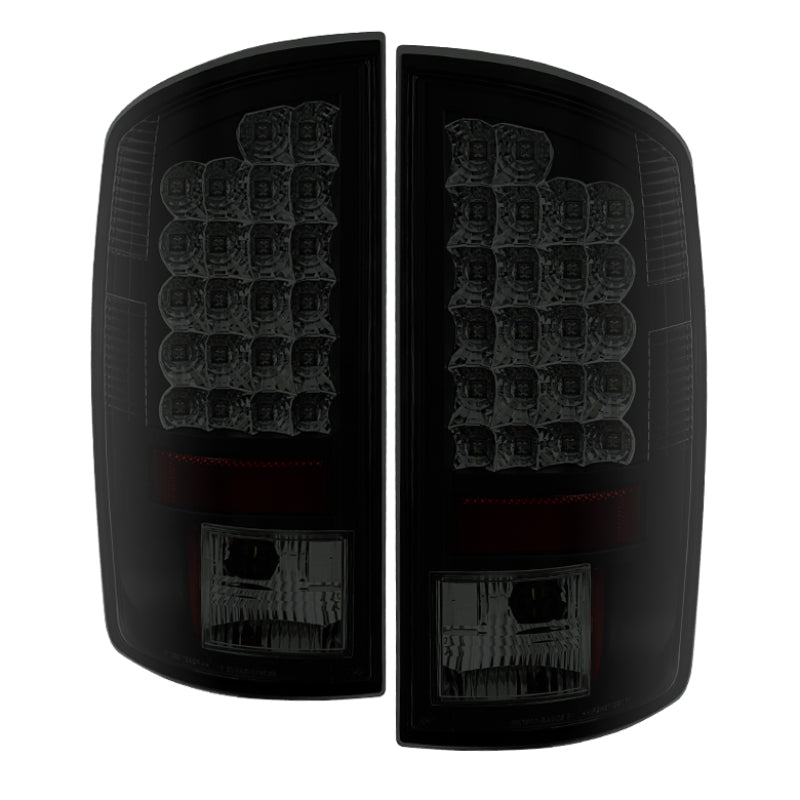 Spyder Dodge Ram 07-08 1500/Ram 07-09 2500/3500 LED Tail Lights Black Smoke ALT-YD-DRAM06-LED-BSM - Mammoth Racing -