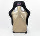 NRG FRP Bucket Seat ULTRA Edition - Large (Black Alcantara/Gold Glitter Back) - My Store
