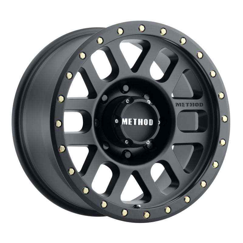 Method Mr309 Grid 18x9 +18mm Offset 8x180 130.81mm CB Matte Black Wheel - Mammoth Racing -