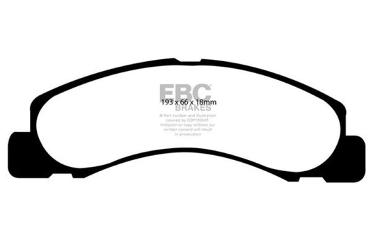 EBC 00-02 Ford Excursion 5.4 2WD Extra Duty Front Brake Pads - My Store