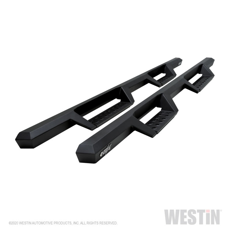Westin 99-13 Chevy/GMC Silverado/Sierra 1500 Ext Cab HDX Drop Nerf Step Bars - Textured Black - Mammoth Racing -