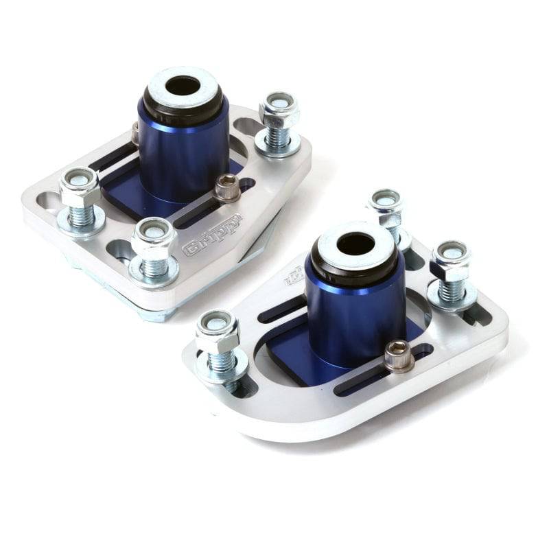 BBK 79-93 Mustang Caster Camber Plate Kit - Silver Anodized Finish - Mammoth Racing -