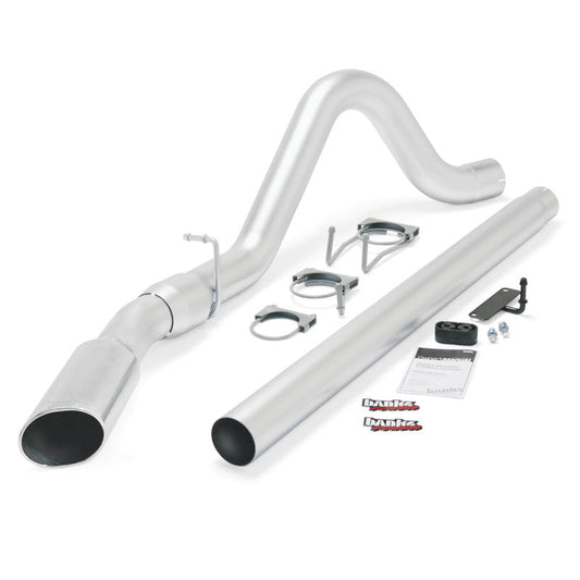 Banks Power 08-10 Ford 6.4L ECSB/CCSB (SWB) Monster Exhaust System - SS Single Exhaust w/ Chrome Tip - Mammoth Racing -