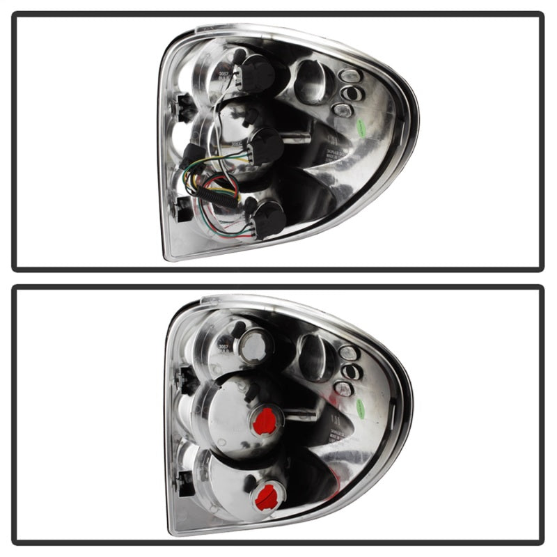 Spyder Dodge Caravan/Grand Caravan 01-07 Euro Style Tail Lights Black ALT-YD-DC01-BK - Mammoth Racing -