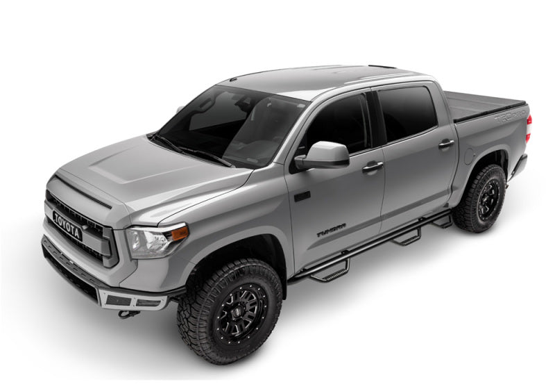 N-Fab Nerf Step 15-17 Ford F-150 SuperCrew 5.5ft Bed - Tex. Black - Bed Access - 3in - Mammoth Racing -