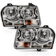 ANZO 2005-2010 Chrysler 300 Crystal Headlight Chrome Amber - Mammoth Racing -