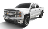 AVS 14-15 Chevy Silverado 1500 Aeroskin Low Profile Hood Shield w/ Lights - Black - Mammoth Racing -