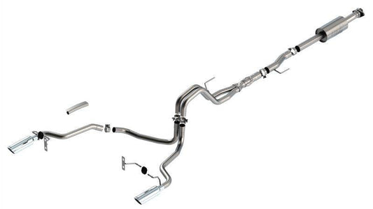 Borla F-150 2021 5.0L 4dr CC SB EC STB Lariat/KR/Platinum/LTD 3/2.25 SRE Cat-Back ATAK CHR Tips - Mammoth Racing -