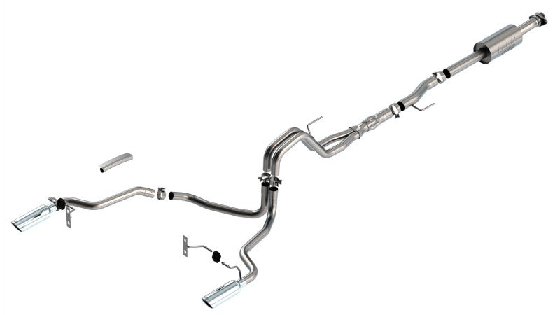 Borla F-150 2021 5.0L 4dr CC SB EC STB Lariat/KR/Platinum/LTD 3/2.25 SRE Cat-Back ATAK CHR Tips - My Store