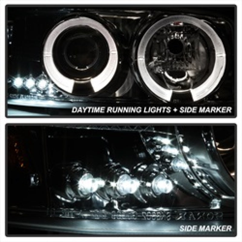 Spyder GMC Sierra 1500/2500/3500 99-06 Projector Headlights LED Halo LED Smoke PRO-YD-CDE00-HL-SMC - Mammoth Racing -