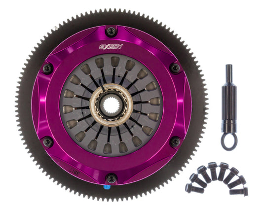 Exedy 2005-2005 Saab 9-2x Aero H4 Hyper Twin Cerametallic Clutch Sprung Center Disc Pull Type Cover - Mammoth Racing -