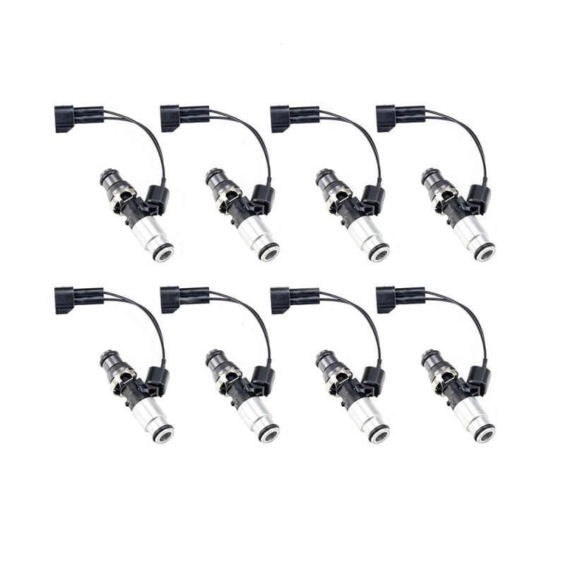 Injector Dynamics Id1050x Injectors 14mm (Grey) Adaptor Top Bottom (Silver) Adaptor (Set of 8) - Mammoth Racing -