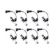 Injector Dynamics Id1050x Injectors 14mm (Grey) Adaptor Top Bottom (Silver) Adaptor (Set of 8) - Mammoth Racing -