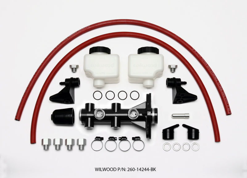 Wilwood Tandem Remote Master Cylinder - 1 1/8in Bore Black - My Store
