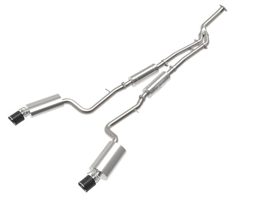 aFe POWER Takeda 16-17 Lexus IS200t L4-2.0L (t) 2.5in-3in 304 SS CB Exhaust - Carbon Fiber - Mammoth Racing -