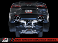 AWE Tuning 16-19 Chevrolet Camaro SS Axle-back Exhaust - Touring Edition (Quad Chrome Silver Tips) - My Store