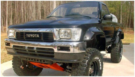 Bushwacker 89-95 Toyota Cutout Style Flares 2pc - Black - Mammoth Racing -
