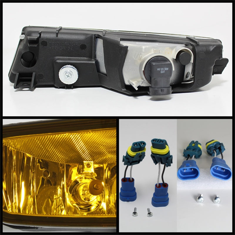 Spyder Acura TL 02-03 OEM Fog Lights wo/Switch Yellow FL-ATL02-Y - Mammoth Racing -