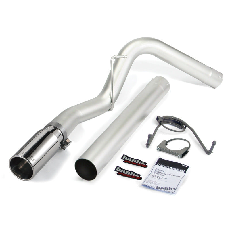 Banks Power 10-13 Dodge 6.7L CCLB Monster Exhaust System - SS Single Exhaust w/ Chrome Tip - Mammoth Racing -