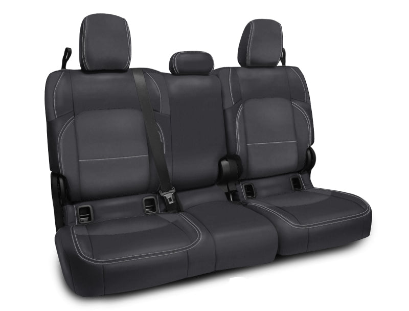 PRP 2020+ Jeep Gladiator JT Rear Bench Cover with Cloth Interior - Black/Grey - Mammoth Racing -