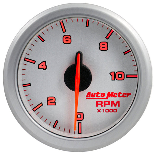 Autometer Airdrive 2-1/6in Tachometer Gauge 0-10k RMP - Silver - My Store