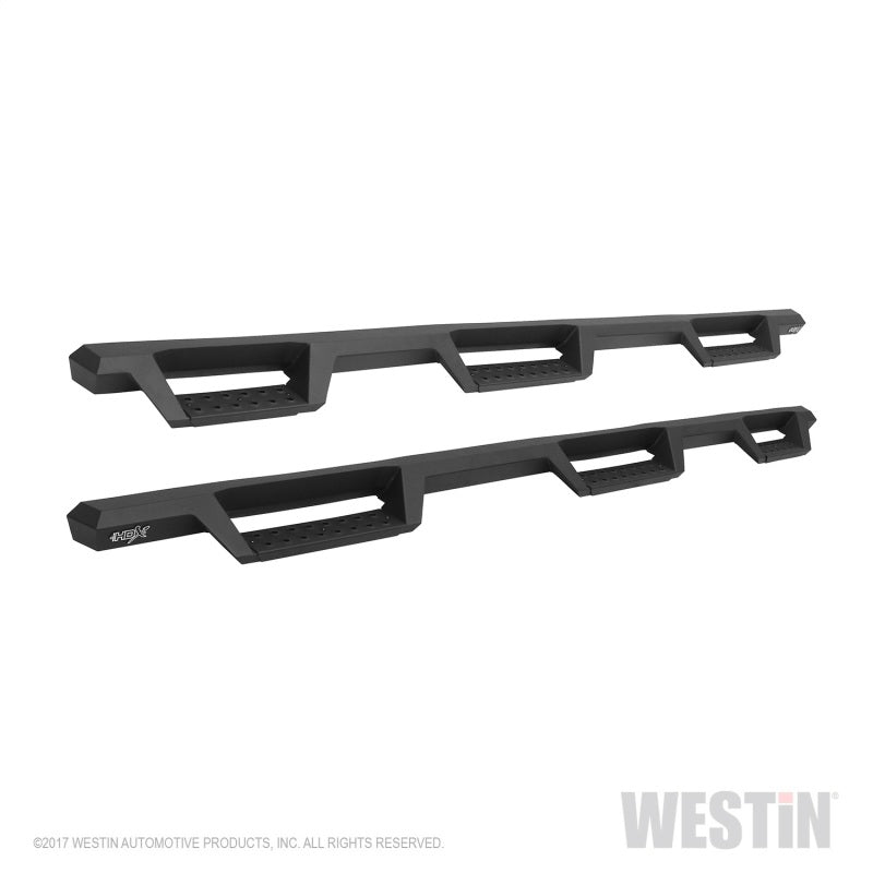 Westin/HDX 07-18 Chevrolet Silverado (Excl. Classic) 6.5ft. Bed Drop W2W Nerf Step Bars - Tex. Blk - Mammoth Racing -