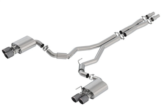 Borla 2018 Ford Mustang GT 5.0L AT/MT 3in S-Type Catback Exhaust w/ Valves (Carbon Fiber Black Tip) - My Store