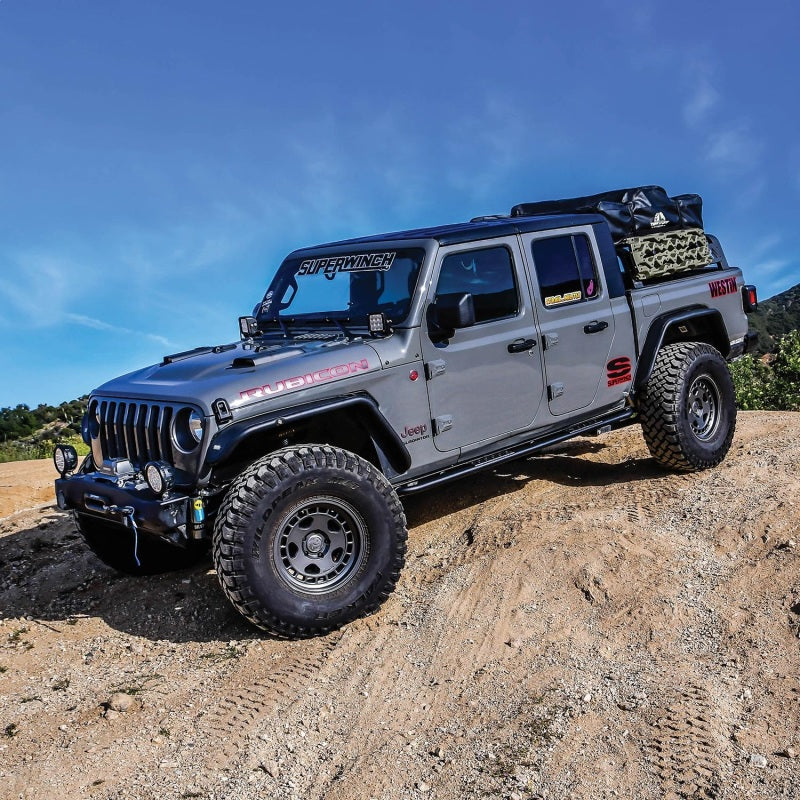 Westin 20-23 Jeep Gladiator Rock Slider - Textured Black - Mammoth Racing -