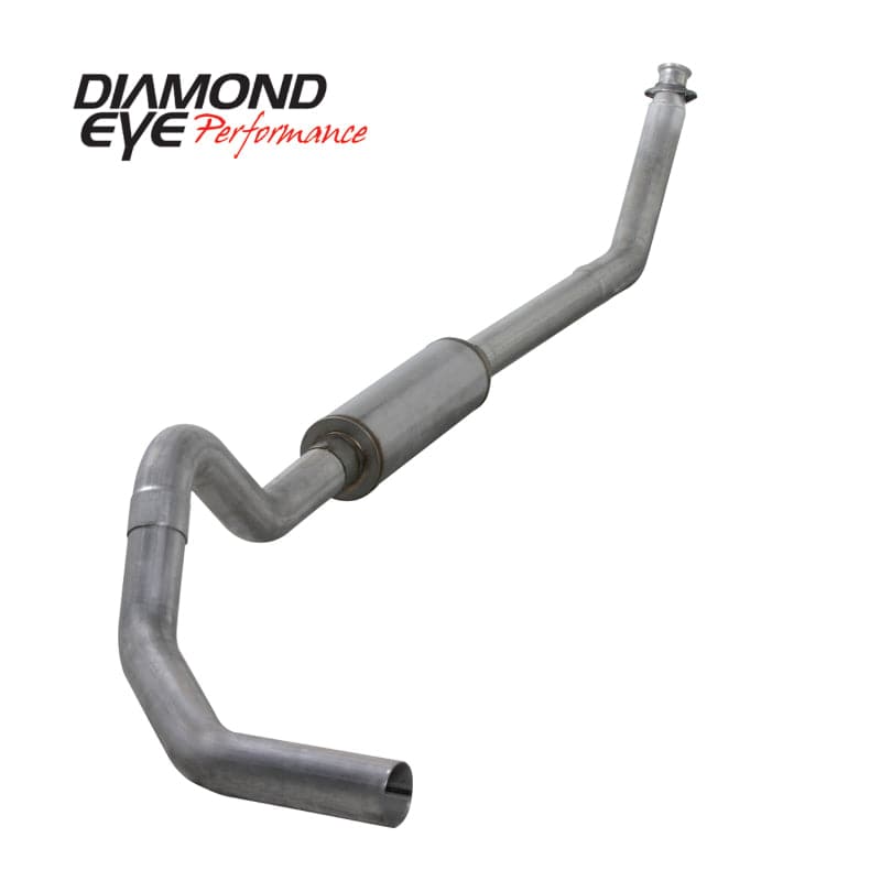 Diamond Eye KIT 4in TB MFLR RPLCMENT PIPE SGL AL: 98.5 - 02 DODGE CUMMINS 5.9L - Mammoth Racing -