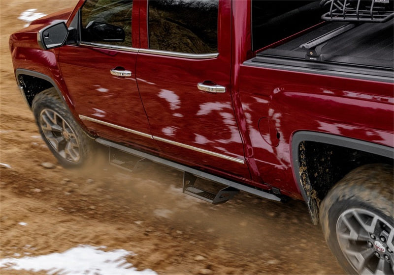 N-Fab Predator PRO 07-13 Chevy/GMC 1500/07-10 Chevy/GMC 2500 Ext Cab - Cab Length - Tex. Black - Mammoth Racing -