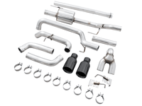 AWE 0FG 21+ Ford F150 Dual Split Rear Cat-Back Exhaust- 5in Diamond Black Tips - My Store