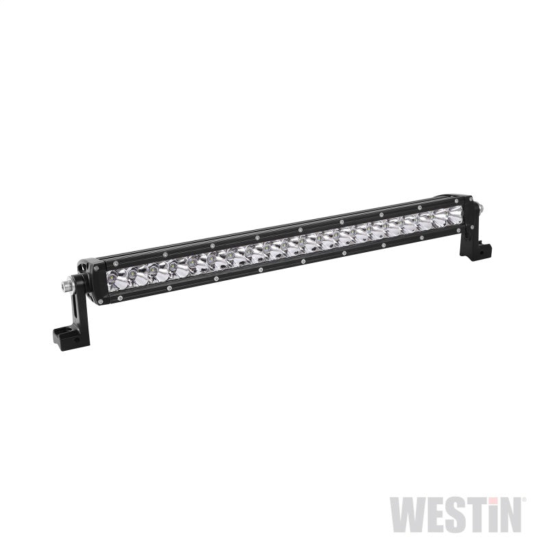 Westin Xtreme LED Light Bar Low Profile Single Row 20 inch Flood w/5W Cree - Black - Mammoth Racing -