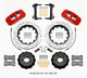 Wilwood Aero6 Front Hat Kit 15.00 Drilled Red 2015-Up Mustang w/Lines - My Store