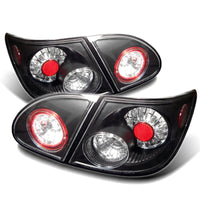 Spyder Toyota Corolla 03-08 LED Tail Lights Black ALT-YD-TC03-LED-BK - Mammoth Racing -