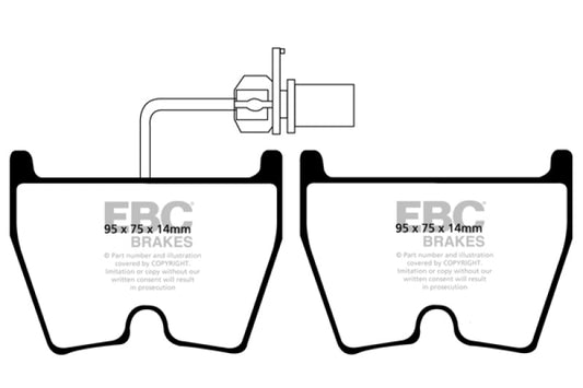 EBC 06-09 Audi RS4 4.2 (Cast Iron Rotors) Bluestuff Front Brake Pads - My Store