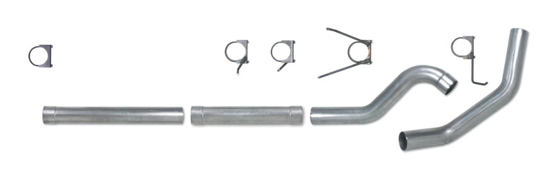 Diamond Eye KIT 4in CB MFLR RPLCMENT PIPE SGL SS: 2004.5-2007.5 DODGE CUMMINS 600 - Mammoth Racing -