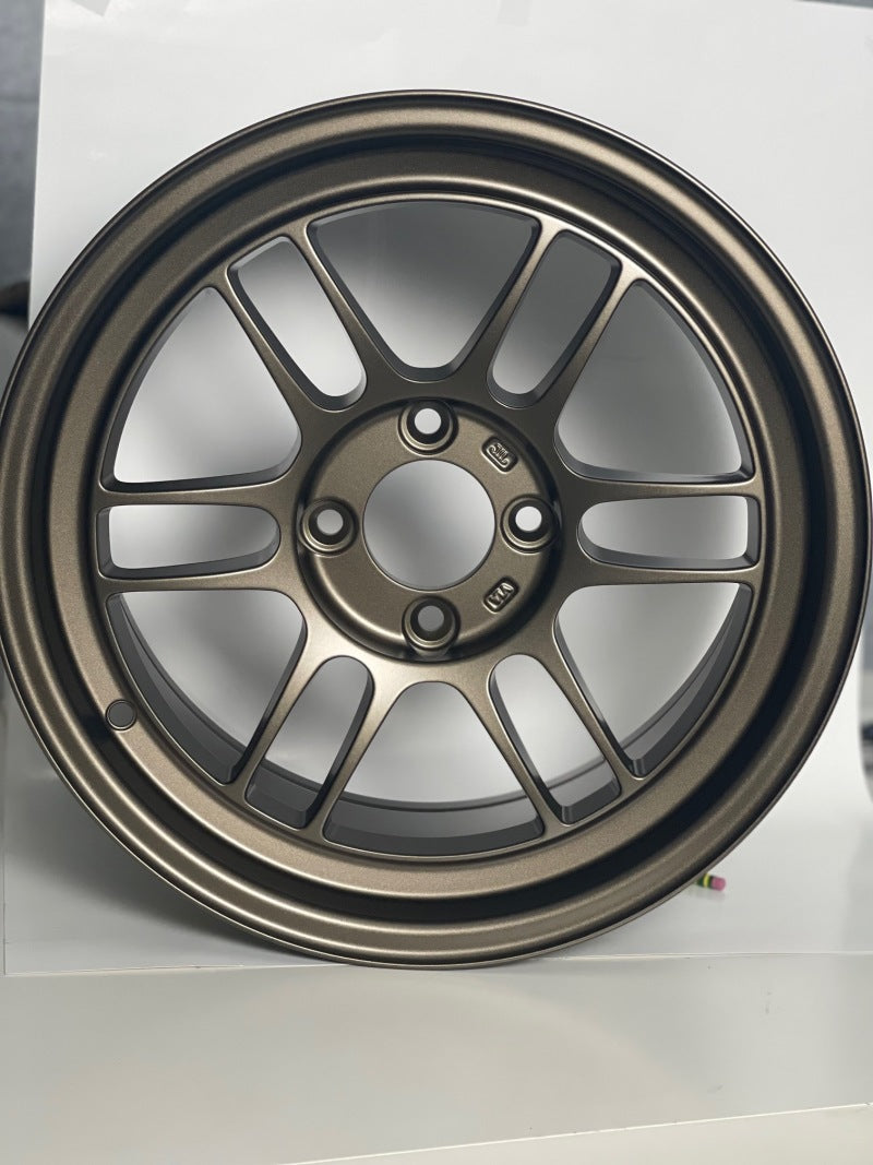 Enkei RPF1 15x8 4x100 28mm Offset 5 Hub Bore Bronze Wheel - 11.64Lbs (MOQ 40) - Mammoth Racing -