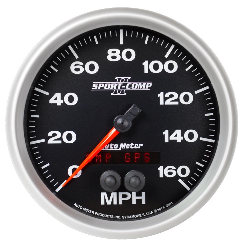 Autometer Sport-Comp II 5in 0-140mph In-Dash Electronic GPS Programmable Speedometer - My Store