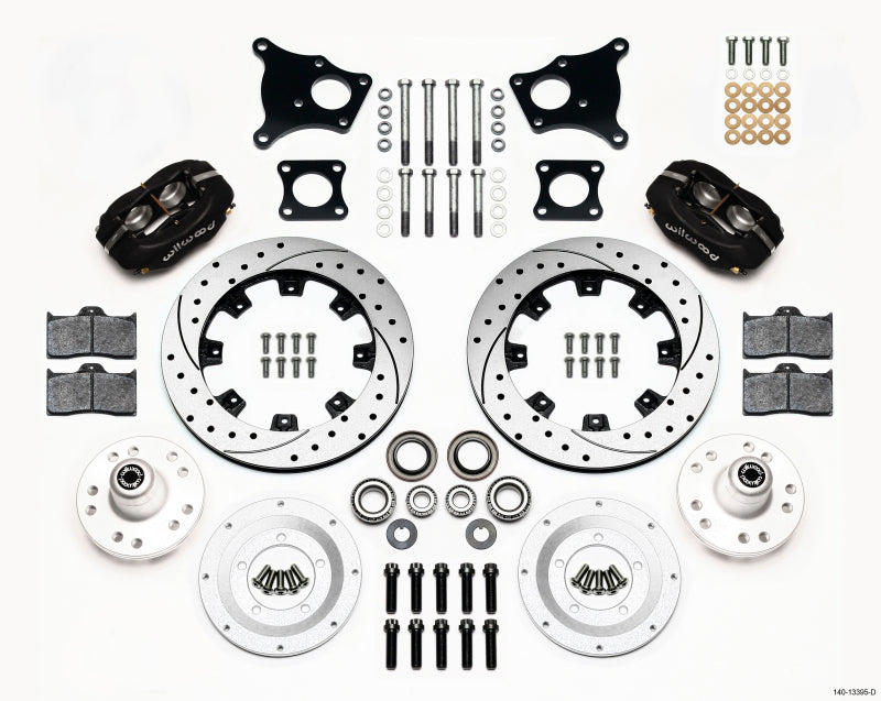 Wilwood Forged Dynalite Front Kit 12.19in Drilled AMC 71-76 OE Disc w/o Bendix Brakes - My Store
