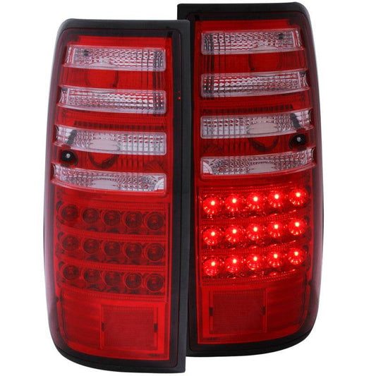 ANZO 1991-1997 Toyota Land Cruiser Fj LED Taillights Red/Clear - My Store