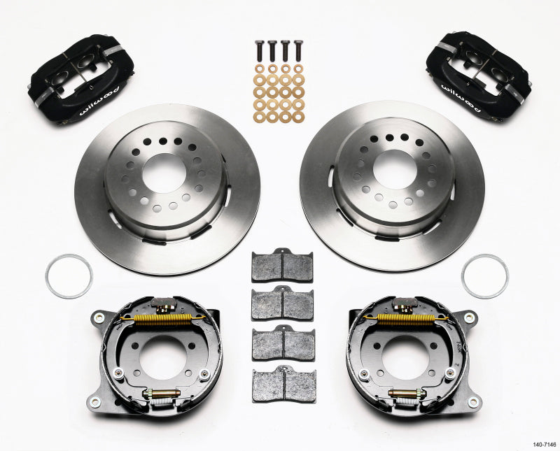 Wilwood Forged Dynalite P/S Park Brake Kit Ford 8.8 w/2.5in Offset-5 Lug - My Store