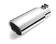 Gibson Round Dual Wall Angle-Cut Tip - 4in OD/2.5in Inlet/8in Length - Stainless - Mammoth Racing -