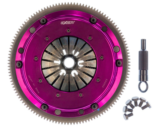 Exedy 1986-1989 Mazda Rx-7 R2 Hyper Single Carbon-R Clutch Rigid Disc Push Type Cover - Mammoth Racing -