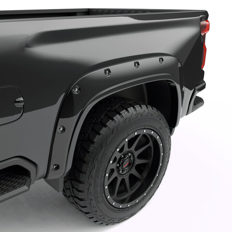 EGR 20-23 Chevrolet Silverado 2500Hd/3500Hd Traditional Bolt-On Look Fender Flares Black Set Of 4 - Mammoth Racing -
