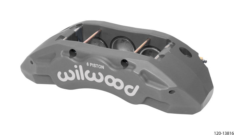 Wilwood Caliper-TX6R- L/H - Clear 2.00/1.88/1.88in Pistons 1.38in Disc - Mammoth Racing -