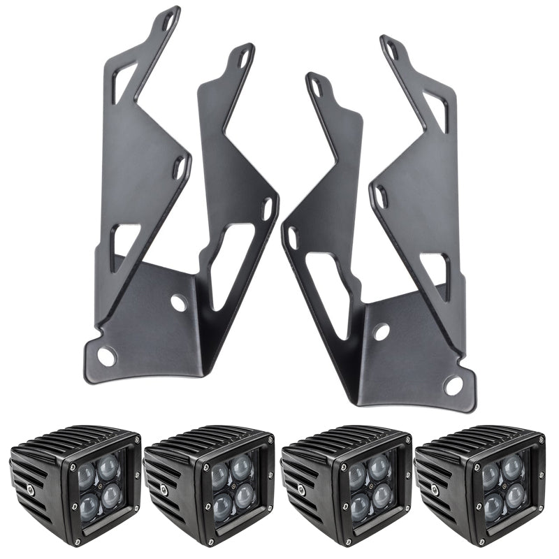Oracle Jeep JK Dual Mounting Pillar Brackets/Lights Combo - Mammoth Racing -