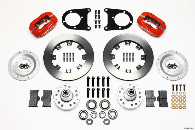 Wilwood Forged Dynalite Front Kit 12.19in Red 37-48 Ford Psgr. Car Spindle - My Store