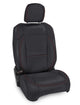 PRP 2018+ Jeep Wrangler Jl/2 door/Rubicon  Front Seat Covers (Pair) - Black with Red Stitching - Mammoth Racing -