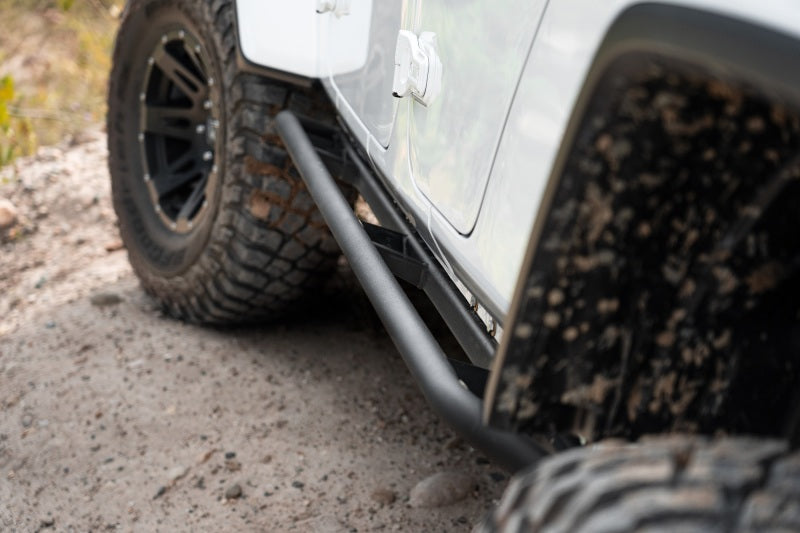 N-Fab Trail Slider Steps 2020 Jeep Wrangler Gladiator JT 4 Door All Beds - SRW - Textured Black - Mammoth Racing -